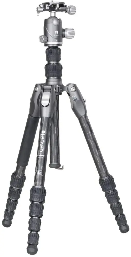 

Benro Rhino Carbon Fibre Zero Series Tripod/Monopod with VX20 Ballhead, 5 Leg Sections, Twist Leg Locks, Padded Carrying Case
