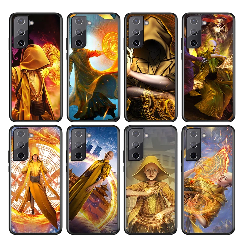 

For Samsung S22 S21 S20 FE Ultra Pro Lite S10 5G S10E S9 S8 S7 S6 Edge Plus Soft TPUAncient One Black Phone Case