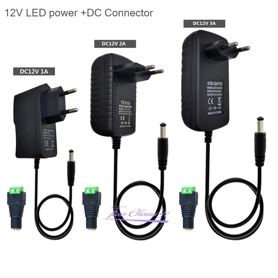 

110 В переменного тока 220 В в постоянный ток 12 в 1A 2A 3A трансформатор источник питания светодиодный драйвер адаптер 12 В 12 В конвертер зарядное у...