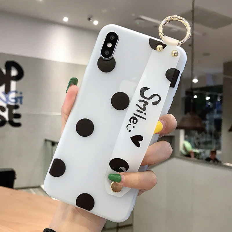 Фиолетовый Чехол с ремешком на руку для samsung Galaxy Note 10, 9, 8 Plus, 10+ кольцо на палец, чехол из ТПУ для samsung Galaxy S10E, S9, S8, S10 Plus - Цвет: Фиолетовый