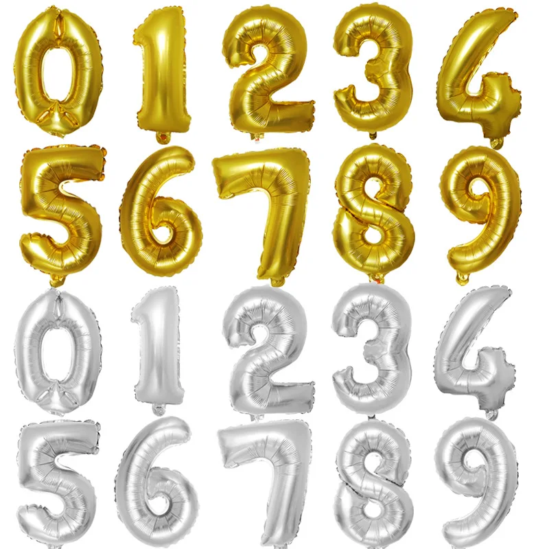 

Украшение шар с алюминиевой пленкой Цифровой шар сцена украшения день рождения макет 30 дюймов цифровой шар с алюминиевой пленкой