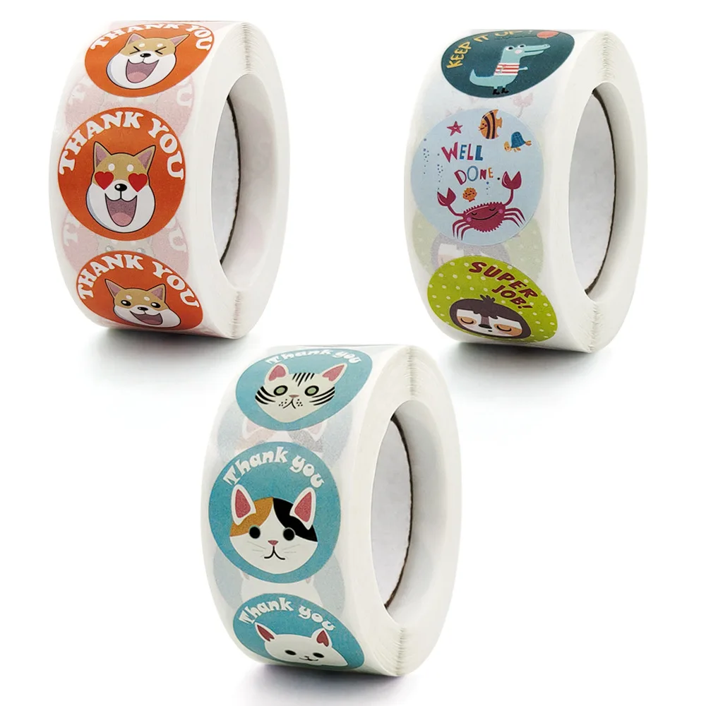 

50-500 шт., яркие ярлыки для упаковки карт