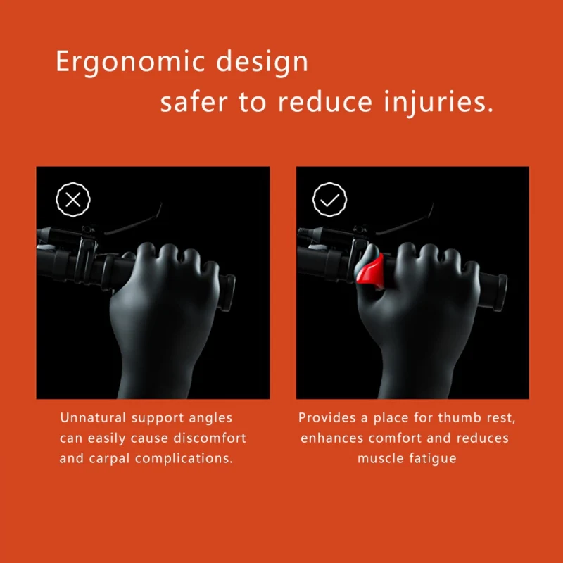 Ручки для горного велосипеда ручка большого пальца удобный и амортизирующий