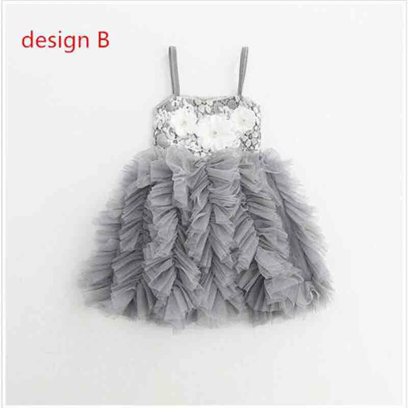 New Girls Dresses Kids Pink Tulle Layered Tutu Lace with 3D Flowers Children Princess Party | Детская одежда и обувь