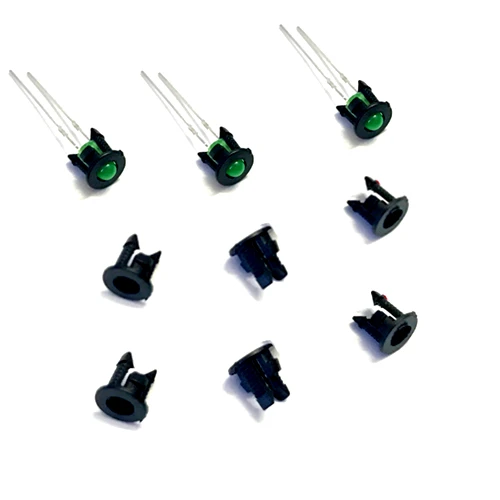 

1000Pcs Black Plastic 3mm Through Hole LED Clip Holder Case Socket Spacer