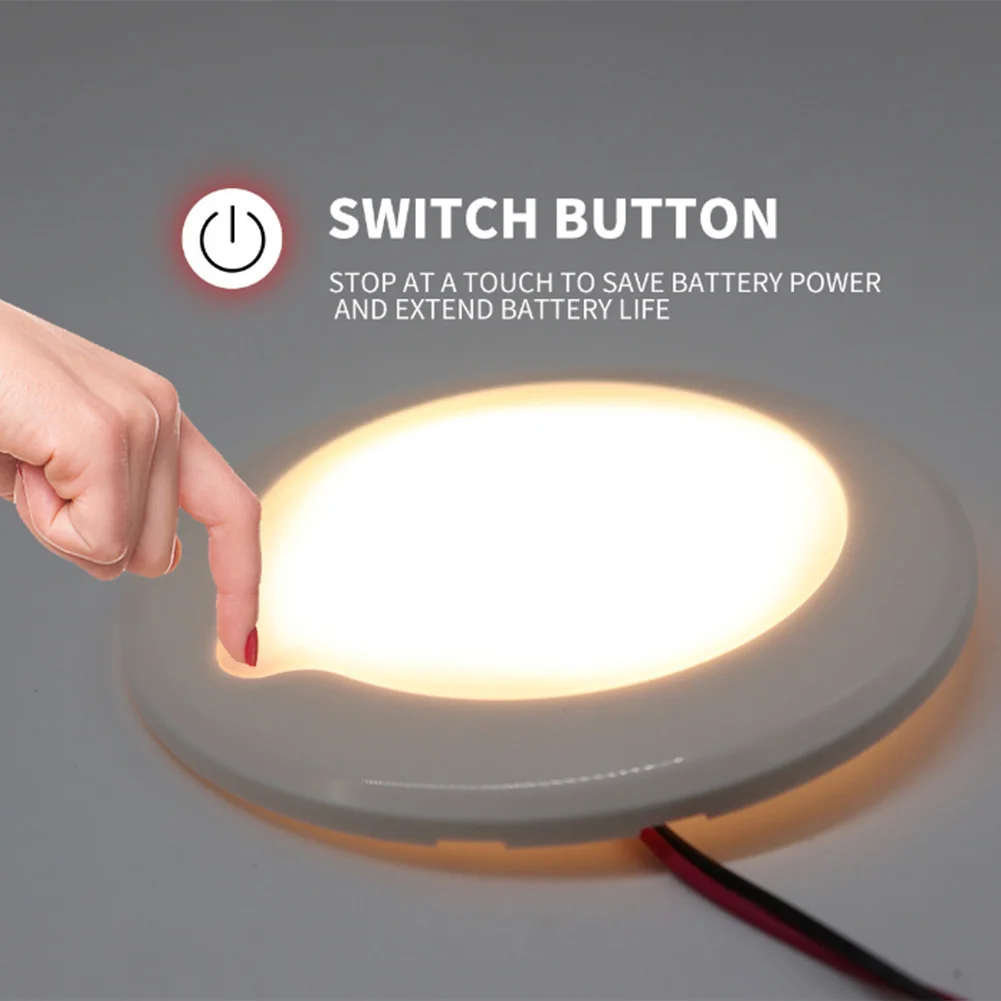 RV Roof Auto Ceiling Cabin Light IP67 Waterproof Touch Dimming Camper Caravan Marine Interior Lamp Universal Car Switch | Освещение
