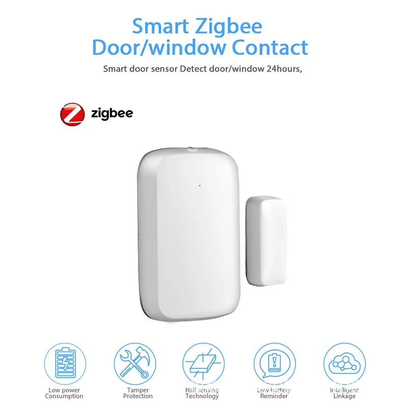 

Tuya Smart Home Zigbee Gateway Hub Door Sensor ,Security Alarm Kits Works Alexa,Google