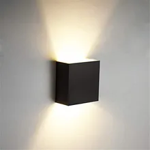램프 다 루미나리아 LED 알루미늄 벽 조명 레일 프로젝트, 사각형 LED 램프, 침대 옆 방 침실 조명, 6W