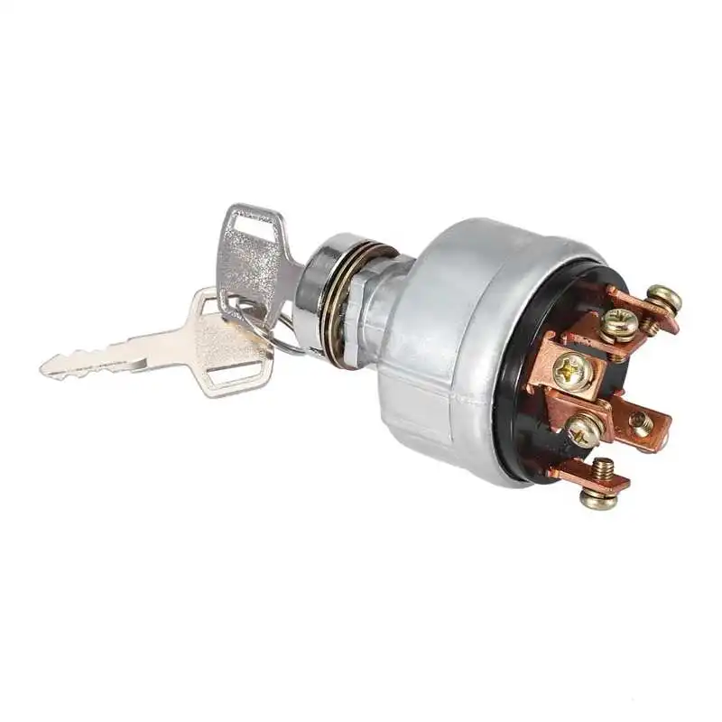 

For Kobelco SK200-3 SK200-5 SK120-5 Ignition Starter Switch with 6 Terminal Wire Digger 2 Keys