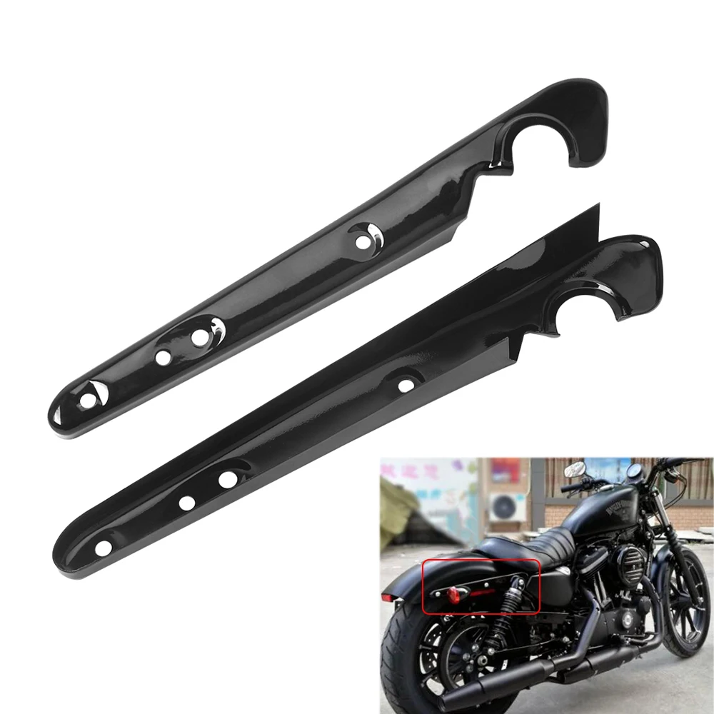 

Motorcycle Gloss Black Rear Fender Mudguard Turn Signal Support Bracket For Harley Sportsters Iron XL 883 1200 72 Forty-Eight
