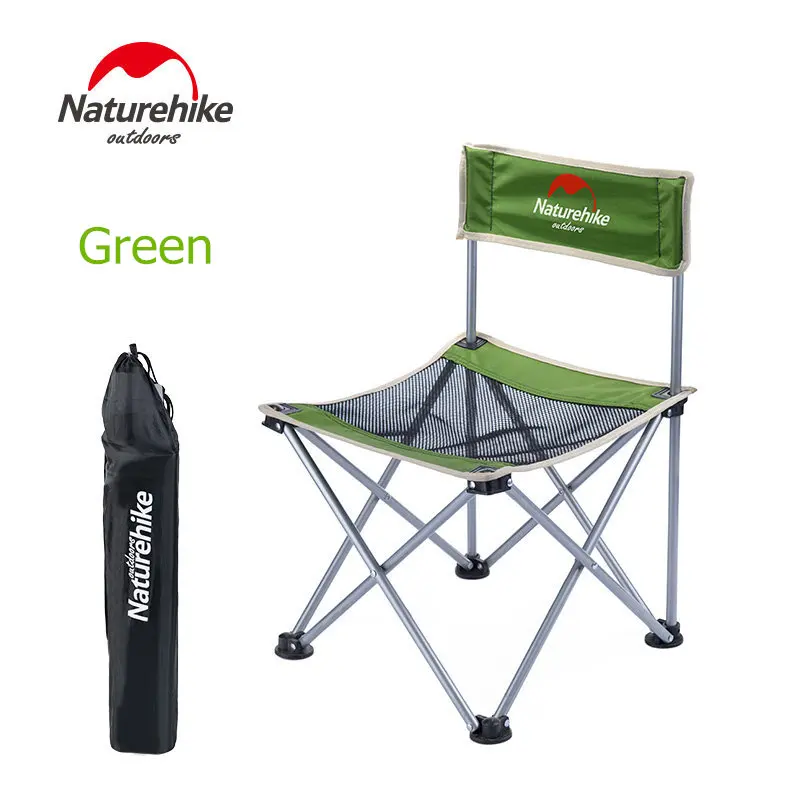 Naturehike открытый кемпинг стул складной стул для пикника легкий рыболовный пляжный стул складной компактный Сверхлегкий туристический стул - Цвет: Green