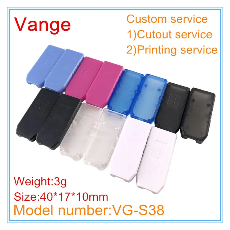 40 шт./лот USB зарядное устройство корпус провода разъем 40*17*10 мм АБС пластик