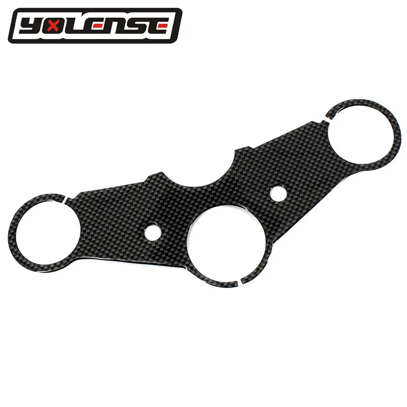 

For Honda CB400 VTEC 2005 2006 2007 Carbon Fiber Triple Top Three Tree Upper Clamp Front Yoke Protector Cover Decal Pad