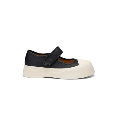 

women's Board shoes straps canvas muffins thick soles Mary Jane shoes front lace up leisure sports flats 2021 Walking shoes