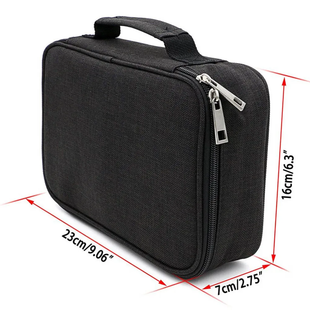 

Colored Pencil Case 72 Slots Large Capacity Zipper Pens Pencil Bag Portable Stationery Pencil Pouch (Black)