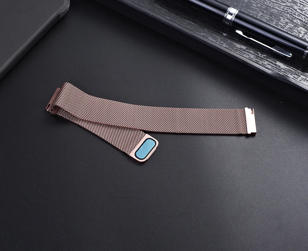 UEBN 22mm 20mm Milanese Loop Replacement Watch Band For Garmin Vivoactive 3 Samsung Gear S2 S3 Active 2 Sport strap watchbands