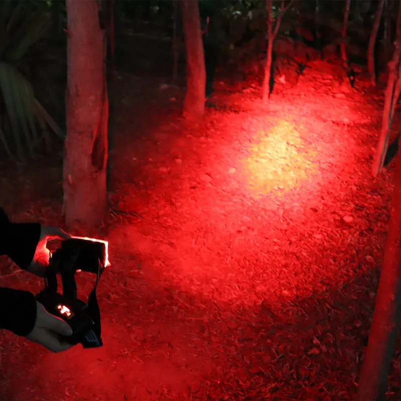 USB Перезаряжаемые 11 режим 14 светодиодный белый/красный светильник головной