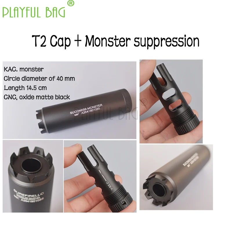 

Outdoor sports Jinming 9th generation MK18SCAR water bomb modification accessories compensation fire cat suppressor MD20