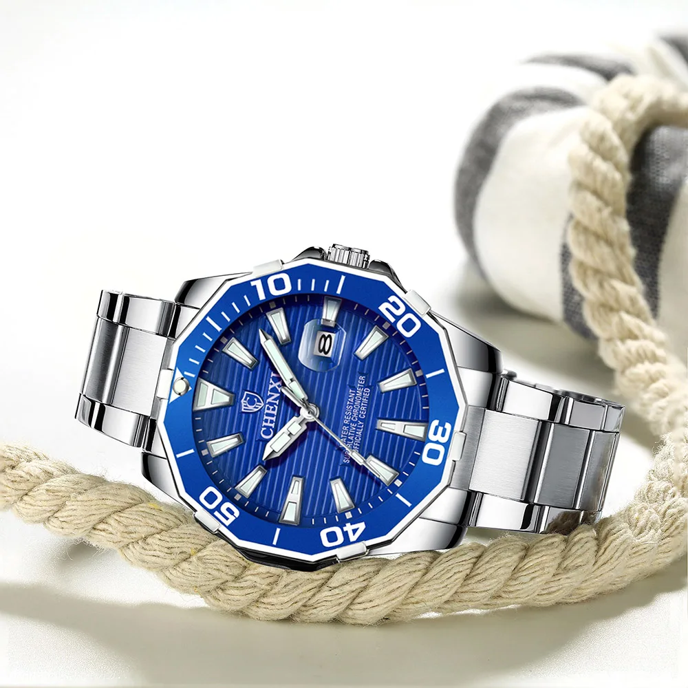 Relojes Hombre 2020 водонепроницаемые мужские часы из нержавеющей стали Роскошные