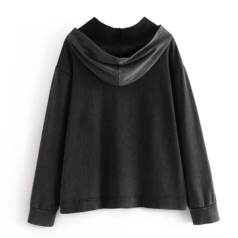 Женская толстовка с капюшоном ZOEPO элегантная анималистическим принтом 2019 |