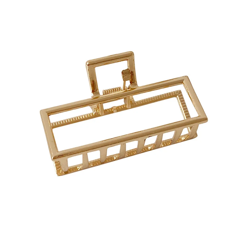 

Korean Minimalist Style Geometric Metal Catch Clip Ponytail Clip Women Bath Hair Clips Hair Accessories