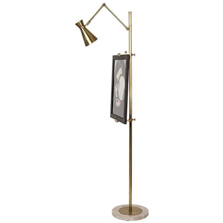 

Northern Europe Post Modern Originality Light Luxurious Designer Model Tenant Hall Lamp Bedroom Metal Marble Vertical Floor Lamp