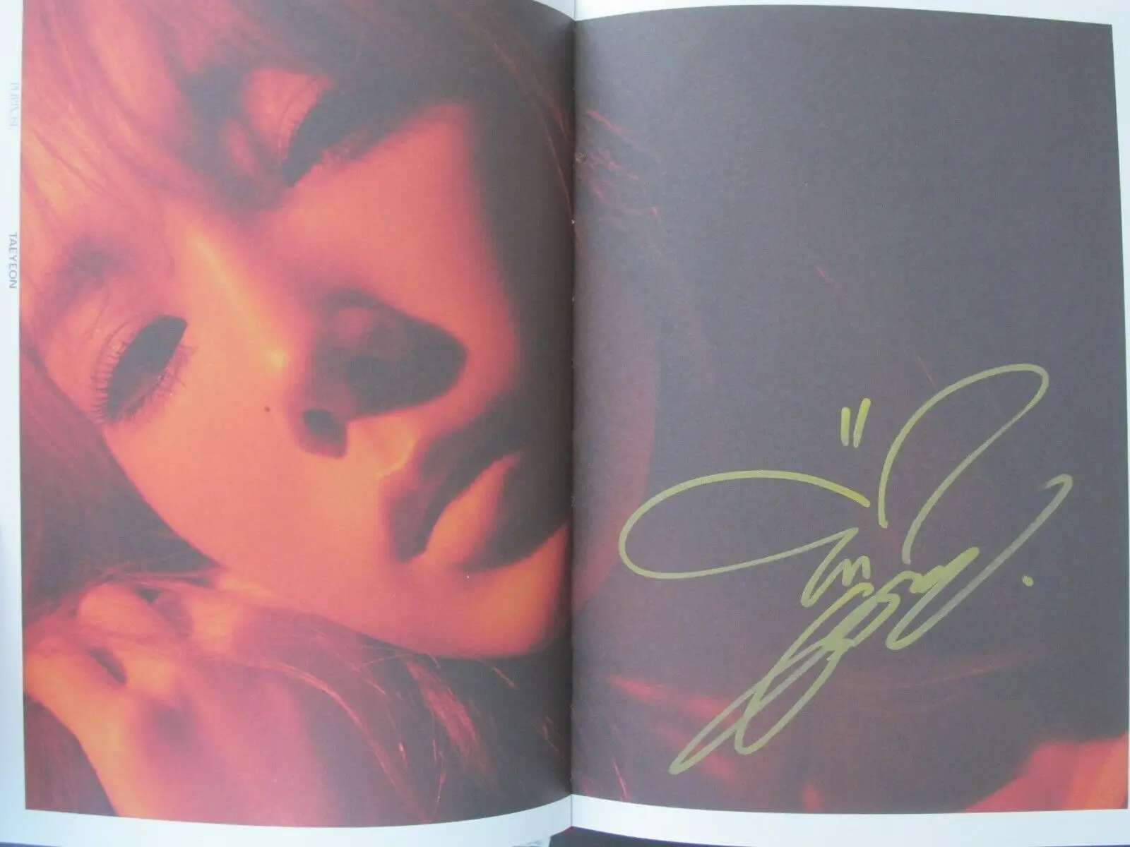 Ручной подписанный SNSD Taeyeon с автографом 2-й сольный альбом цель CD+ подписанный фото K-POP 102019