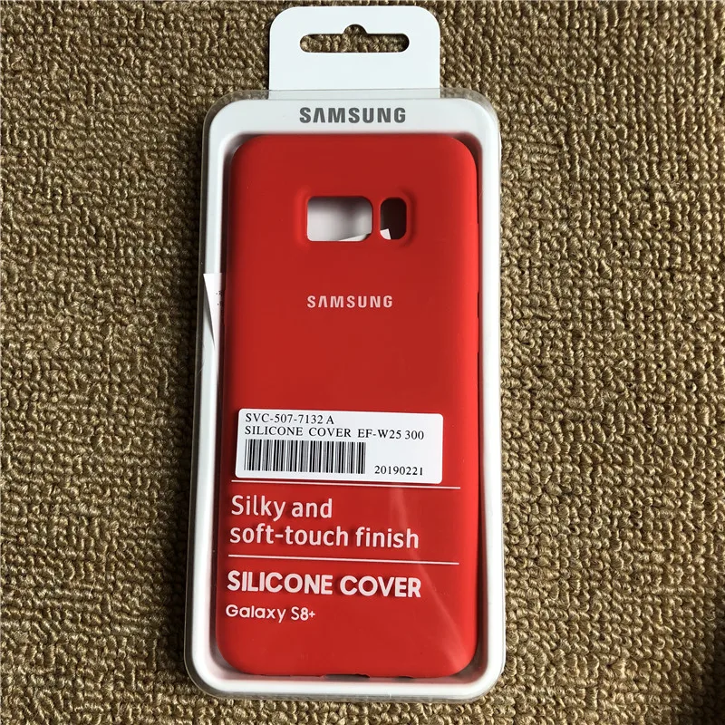 Чехол для samsung Galaxy s8 s8plus, закрытый силиконовый чехол, мягкий сенсорный, полный защитный чехол для Galaxy s8/8+ с коробкой - Цвет: red