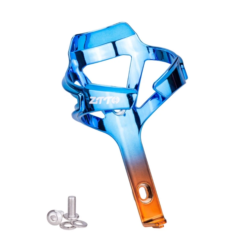 

Colorful Hollow Electroplating Cup Holder Lightweight Bicycle Bottle Cage Bike D2TC