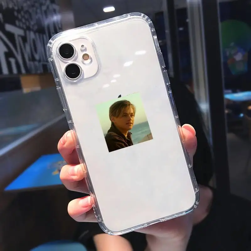 

American actors Leonardo DiCaprio Phone Case Transparent soft For iphone 5 5s 5c se 6 6s 7 8 11 12 plus mini x xs xr pro max