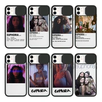 euphoria american tv series phone case transparent for iphone 7 8 11 12 se 2020 mini pro x xs xr max plus