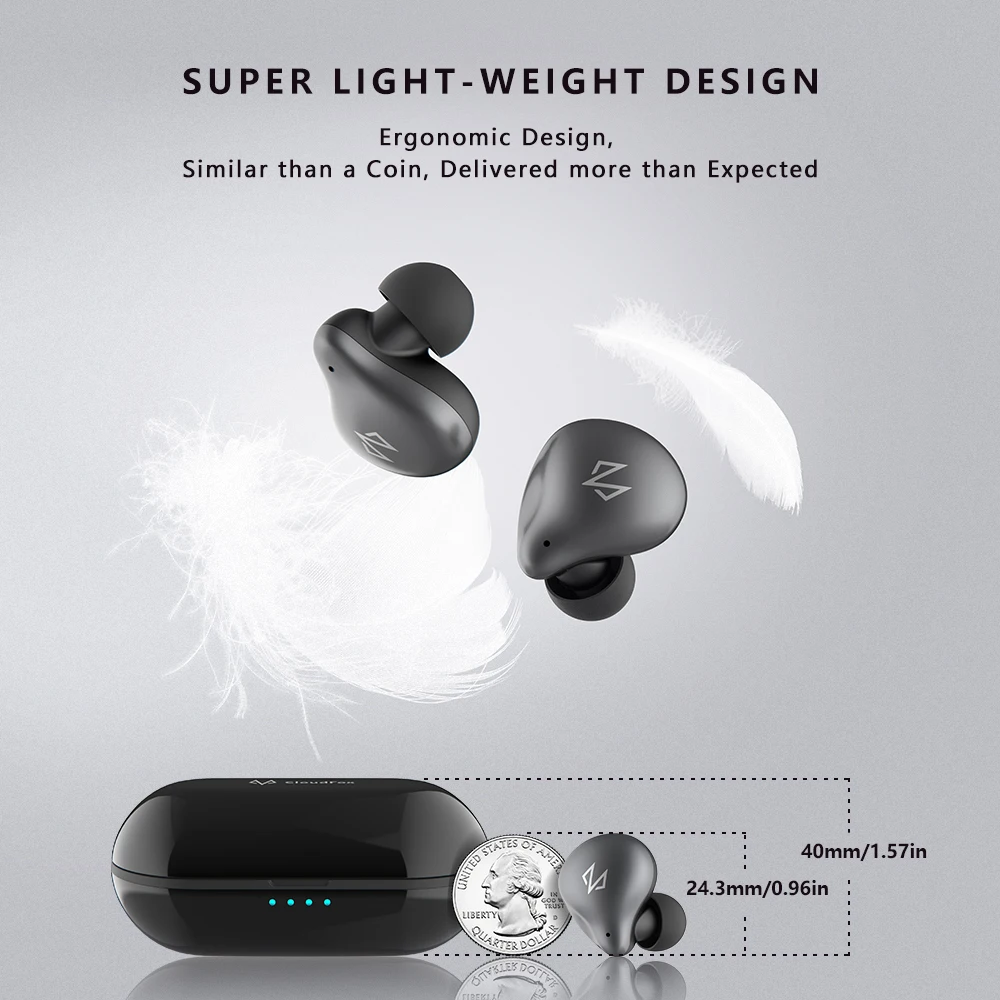 DOSS Cloud Fox Freepods TWS True Беспроводные наушники с Bluetooth 5,0, беспроводные наушники с одним шаговым сопряжением, время воспроизведения 15 ч, встроенный микрофон