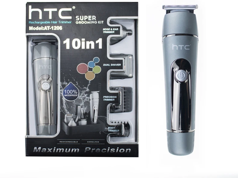 

HTC 5 in 1 Multifunction Hair Clipper professional hair trimmer electric Beard Trimmer hair cutting machine trimer cutter Razor