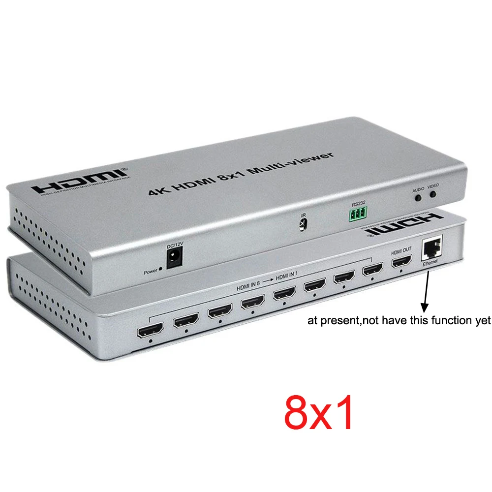 4K HDMI 8x1 Quad Multi view Switcher 8 9 в 1 бесшовный переключатель 9x1 сплиттер для мультфильмов HDTV