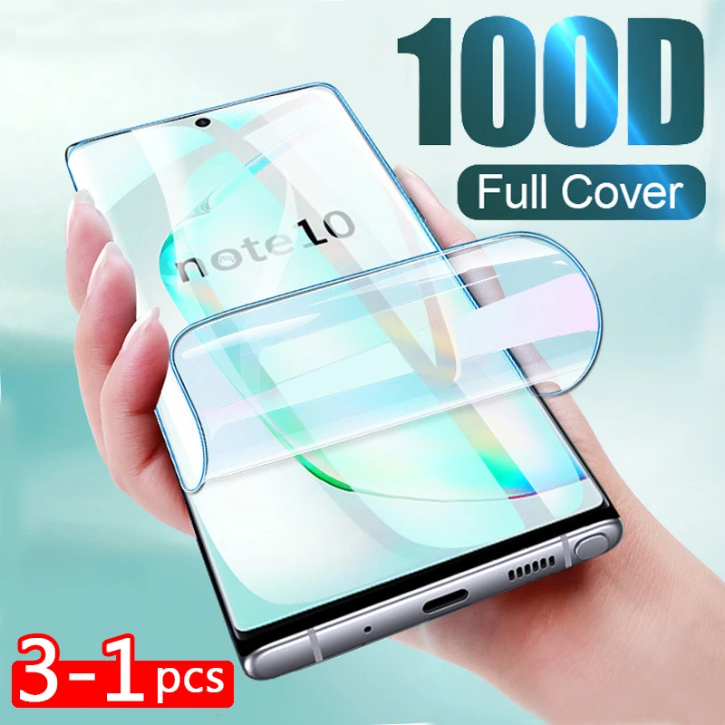 Гидрогелевая пленка для Samsung Galaxy Note 10 8 9 Pro A10 A50 S8 S9 S10 PLus S10E полная защита экрана не