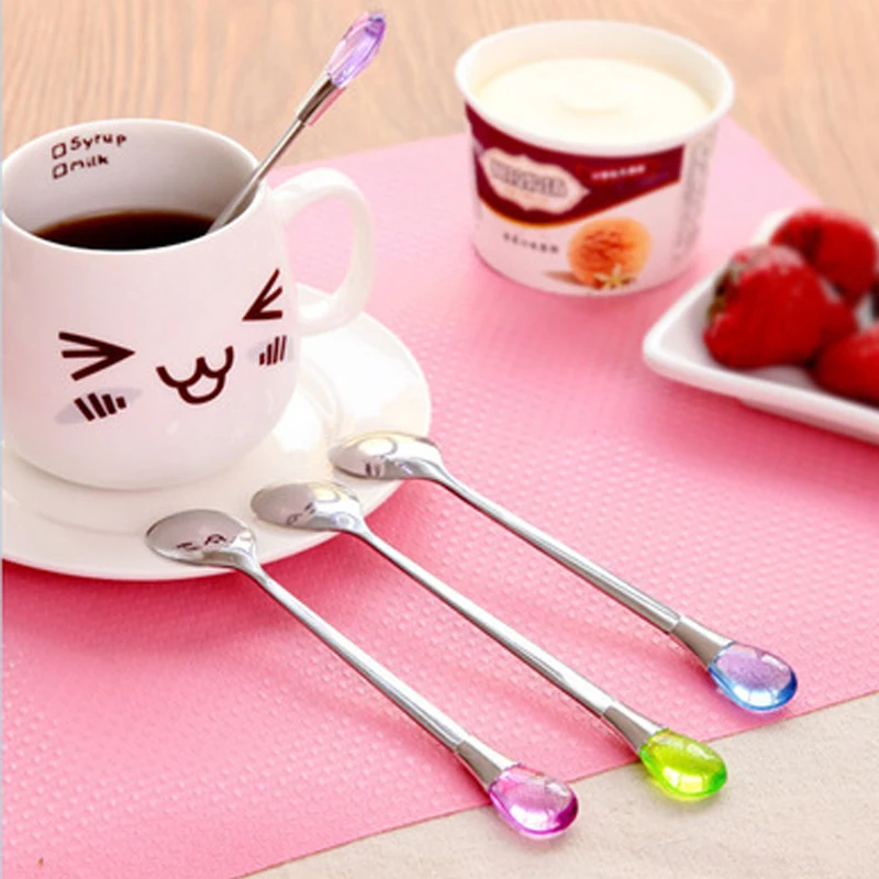 Чайная кофейная ложка из нержавеющей стали для мороженого суповые ложки с
