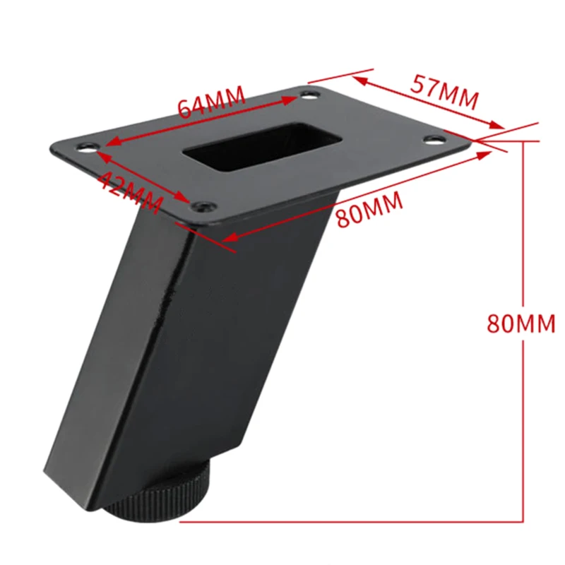 Регулируемая высота мебельных ножек ножки для шкафа черные металлические косой