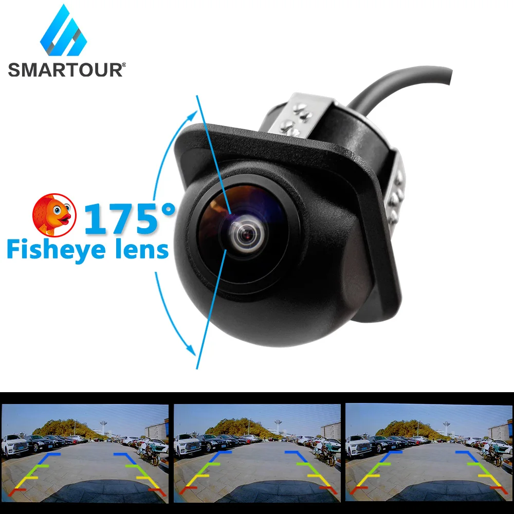 Smartour CCD 180 градусов объектив рыбий глаз Автомобильная камера заднего вида с