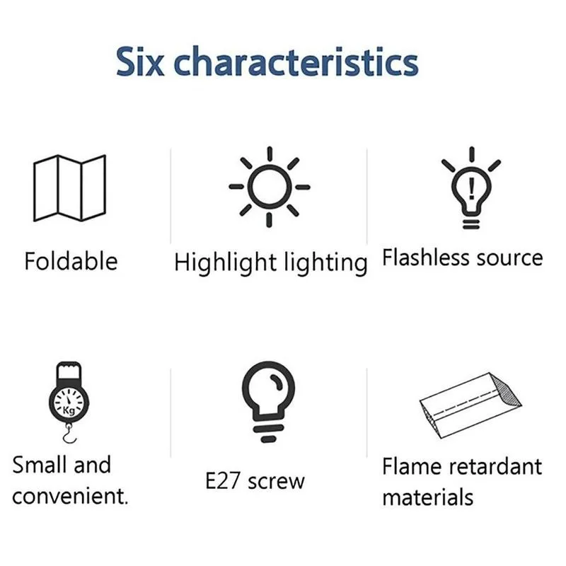 

Universal E27 Lamp LED Lights Deformation Industrial Light For Warehouse Energy Light Folding Factory Fan Ceiling Saving E8Y9