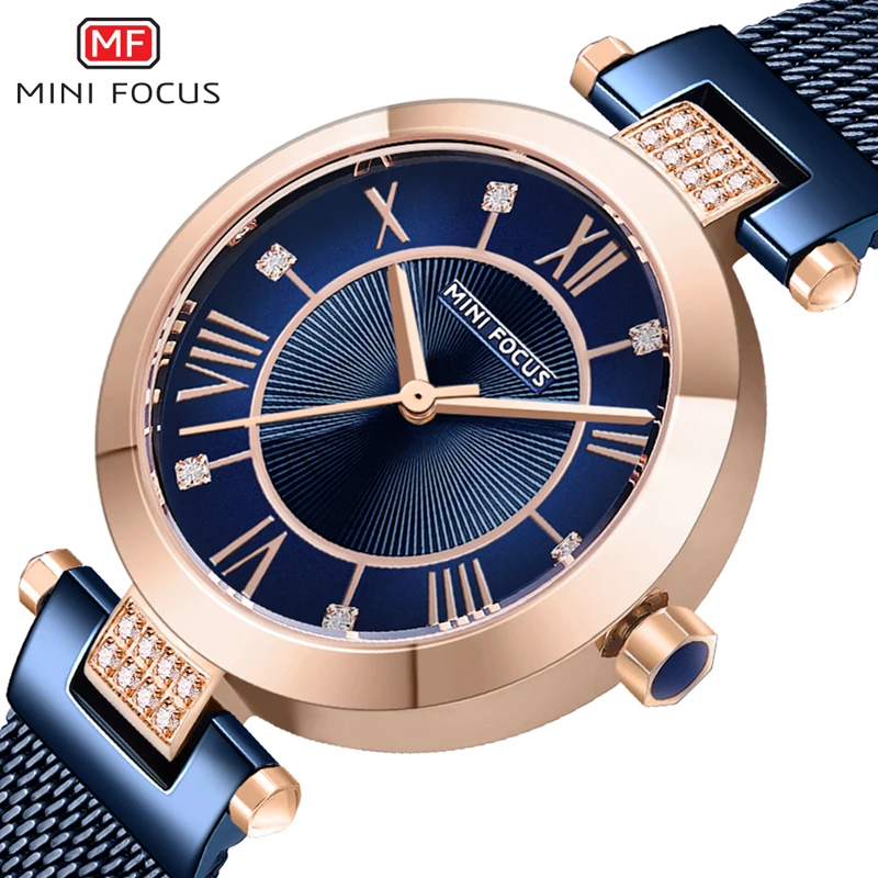 

Часы наручные женские кварцевые с сетчатым ремешком, роскошные брендовые модные часы мини-фокус для женщин, Reloj Mujer Montre Femme Relogio Feminino