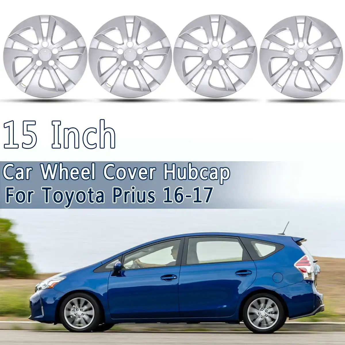 Автомобильные аксессуары крышки для автомобильных колес Hubcap серебристые