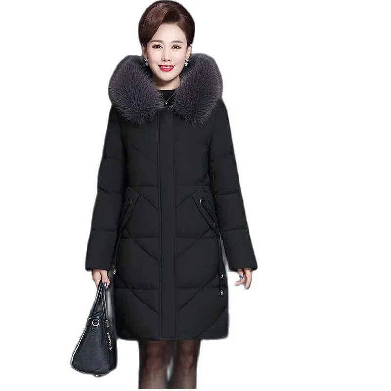 

2021 Women's Winter Jacket Mid-length Thick Plus size Padded Jacket New Style Padded jacket winter wear Women's winter parka