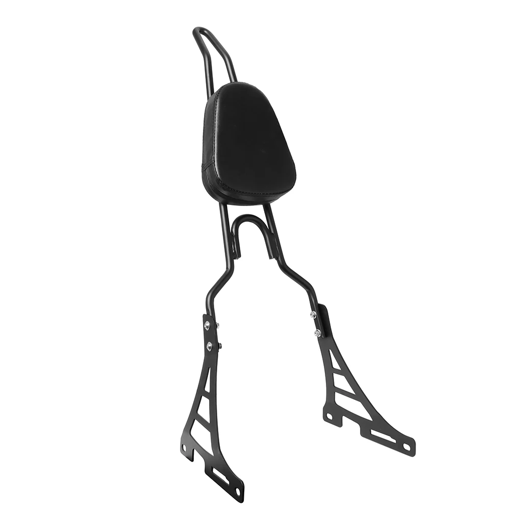 Комплект черных спинок для заднего пассажирского мотоцикла Harley Sportster XL883C XL883R XL1200R