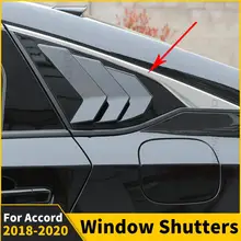 Window Shutters Exterior Part Tuning Modification Body Kit Accessories Louver Facelift Tuning For Honda Accord 2018 2019 2020