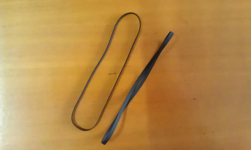 

2pcs Fold length:100-115mm Thickness:0.6mm Width:3mm Flat Drive Belt, Special Belt For Deck Audio