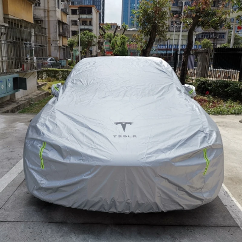 tesla car cover special sunscreen rain protection waterproof tesla model3 models modelx modely car accessories free global shipping