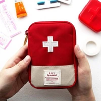 1pc mini portable medicine bag first aid kit medical emergency kits organizer outdoor household medicine pill storage bag