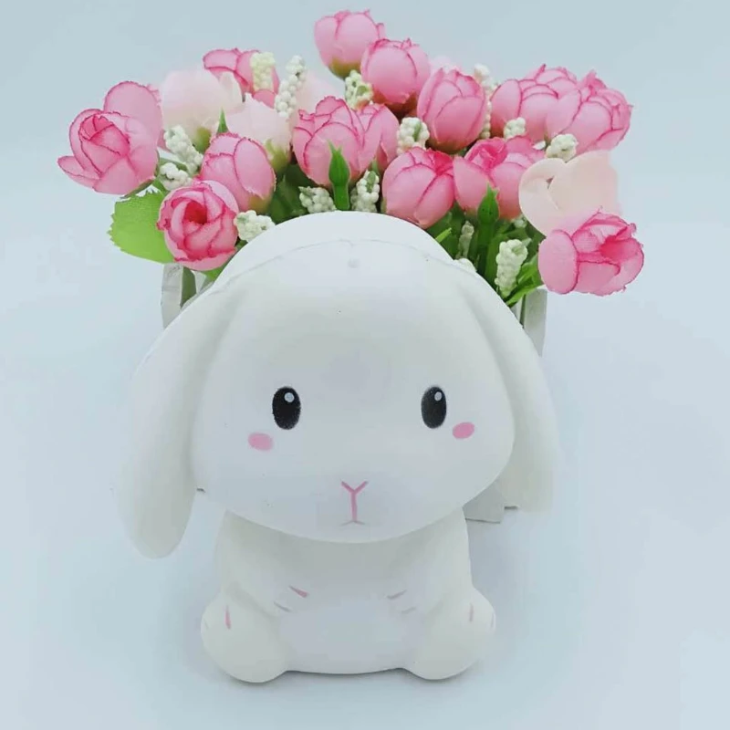 

Sensory Fidget Toy Pinch Ball Preschool Bath Toy Pressure Relief Slow Rebound Bunny for Kids Adults Calm ADD Easter Gift