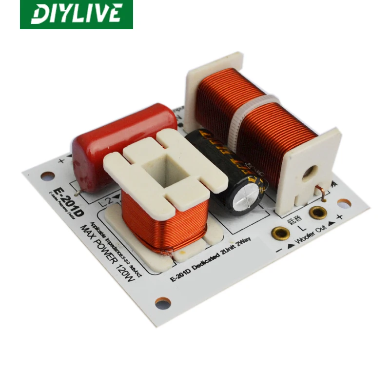 DIYLIVE KASUN E-201D 2-полосная 2-динамик (treeter + бас-гитара) HIFI динамик аудио Разделитель