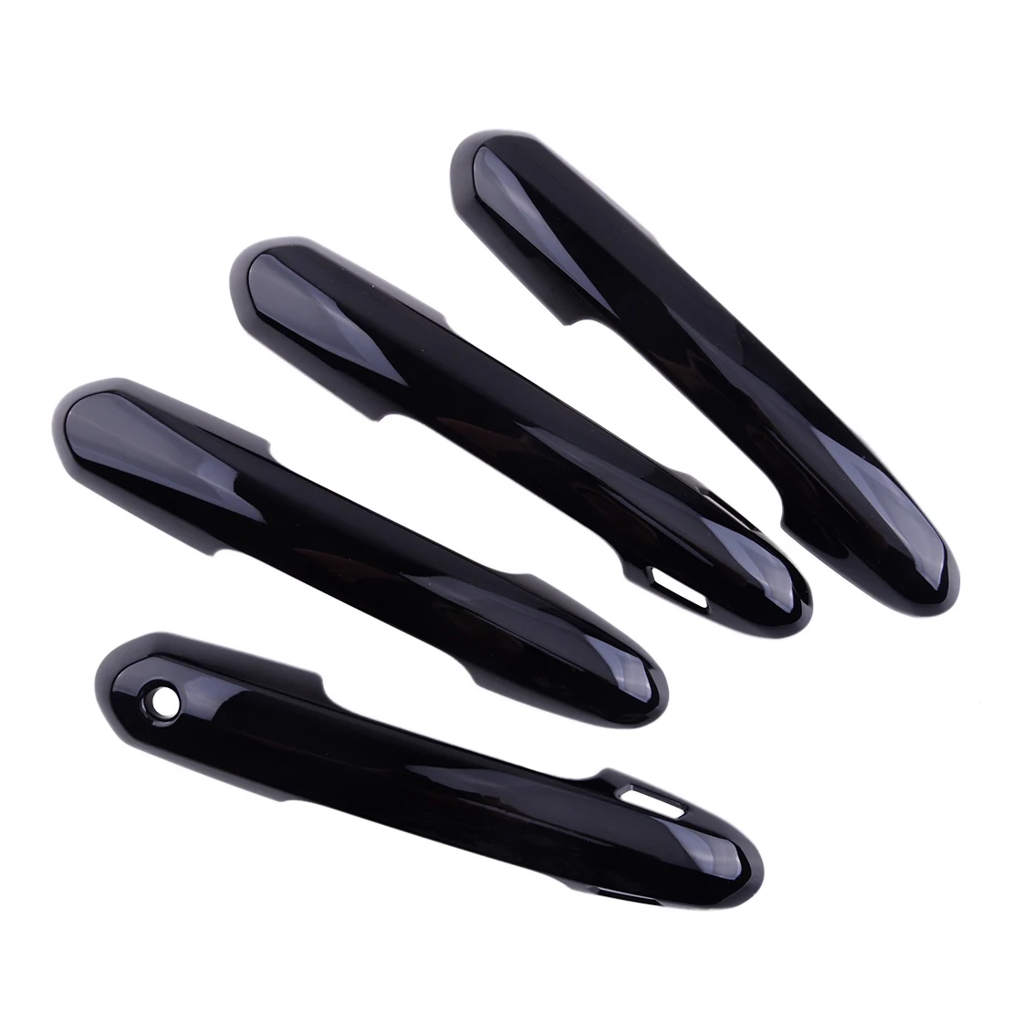 

Глянцевая черная накладка на дверную ручку автомобиля из АБС-пластика, 4 шт./компл., накладка с умными отверстиями для ключей, подходит для ...